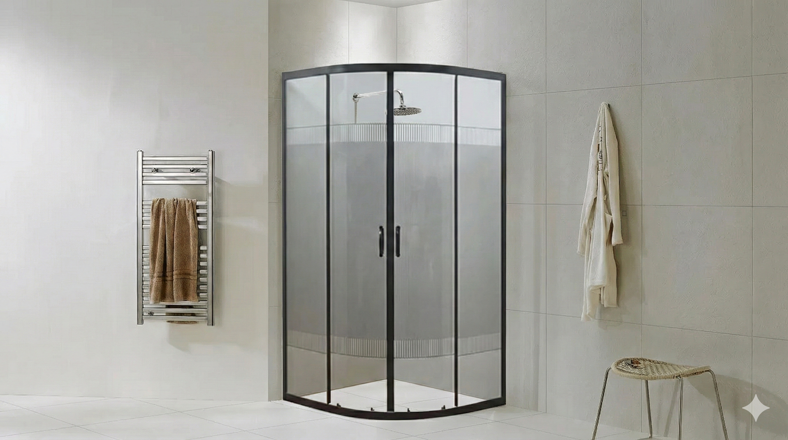 ALLAPSA CANCEL  ROMA NEGRO  KC109N 89X89X180 CM