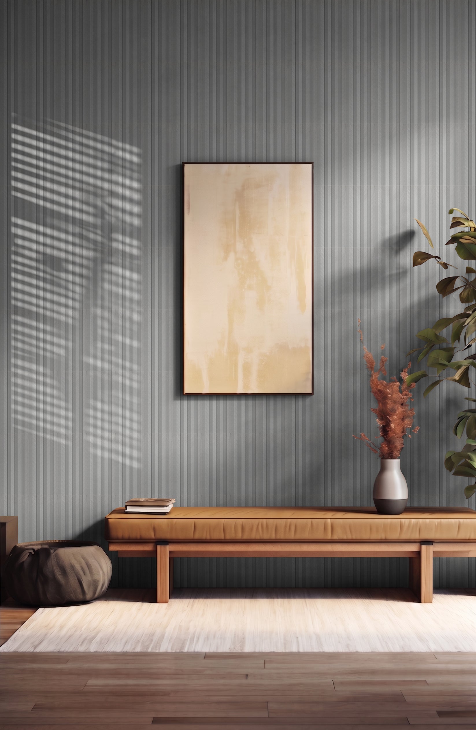 BRICKA  WPC WALL PANEL INT. VALNOT GRIS TEXT. 2900X155X18 (14) 6.09 M2