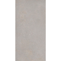 Piso porcelánico rectangular gris textura cemento, ideal para interiores modernos.