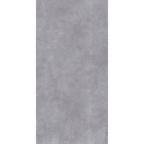 Piso porcelánico gris mate rectangular de 60x120 cm, superficie lisa y moderna
