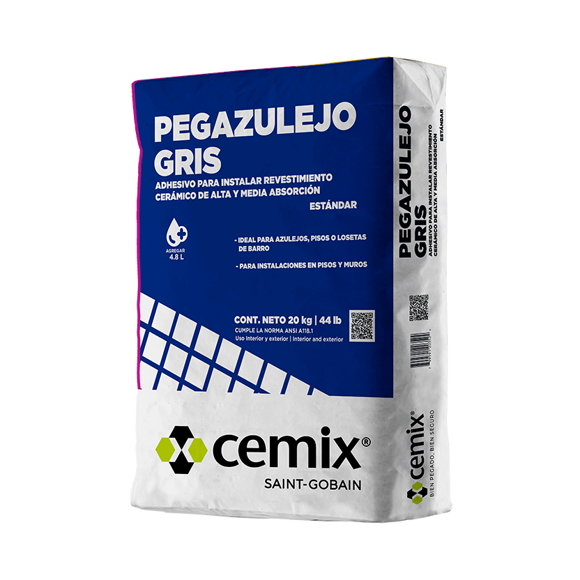 CEMIX PEGAZULEJO GRIS 20 KG