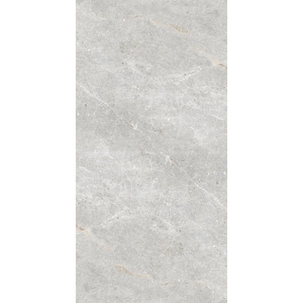 Azulejo gris claro con textura marmoleada para piso o pared, diseño moderno y elegante