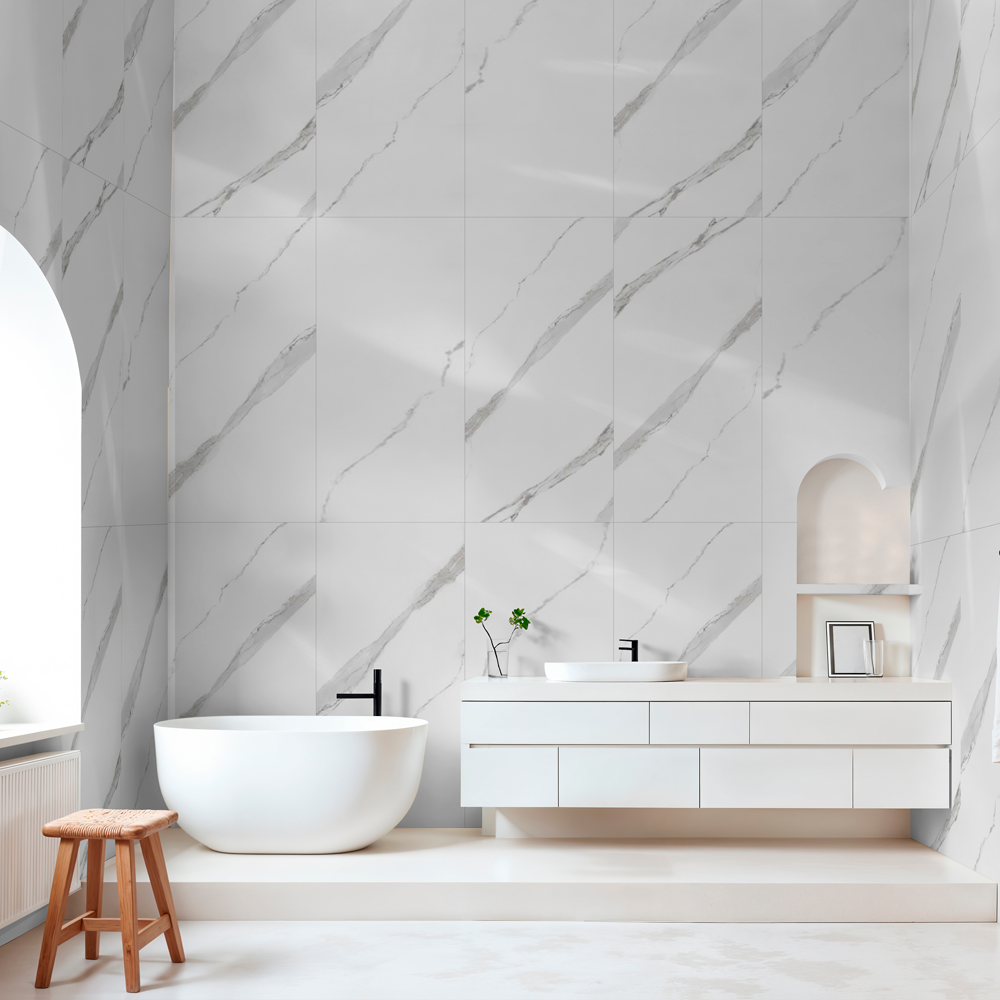 CASTEL CARRARA POLARIS PULIDO BLANCO SLIM 60X120 1A CJA 2.16 M2 7MM