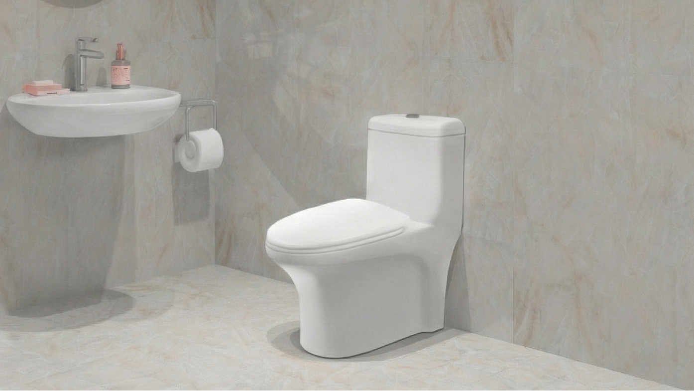 NUOVO SANITARIO DE UNA PIEZA PEGASUS BLANCO ALARGADO CON ASIENTO