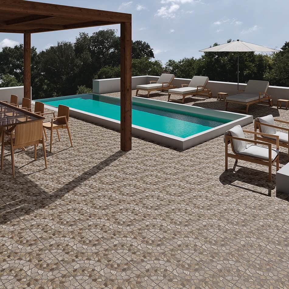 LAMOSA LANDSTONE FD MIX BEIGE 20X20 1A CJA 1.59 M2