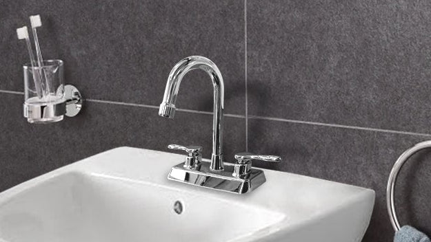 METALFLU MEZCLADORA PARA LAVABO CIRENE CROMO