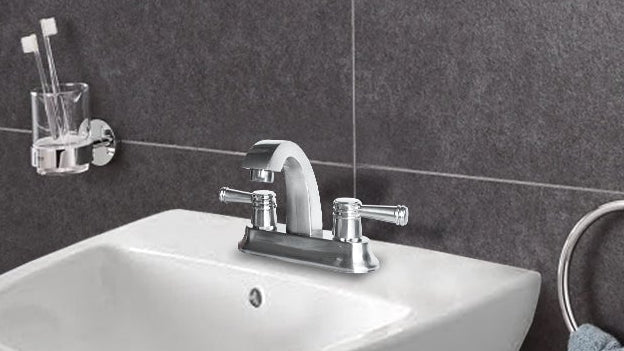 METALFLU MEZCLADORA PARA LAVABO ADANA SANTIN PULIDO