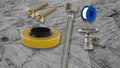 Kit de instalación para WC con cera, manguera flexible, válvula, teflón y tornillos