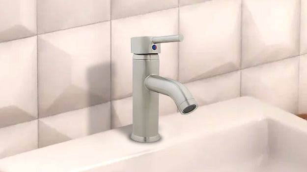 METALFLU MONOMANDO PARA LAVABO MONREALE SATIN PULIDO