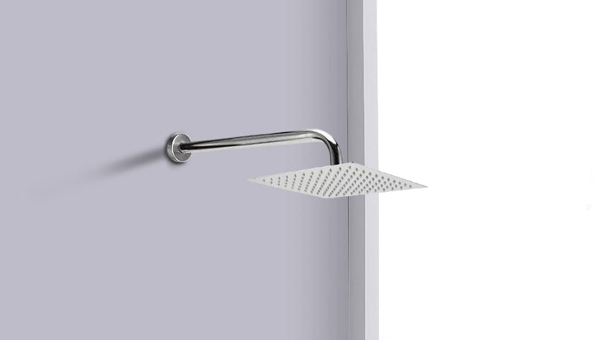 METALFLU REGADERA ACERO INOXIDABLE CUADRADA 20 SIENA SATIN