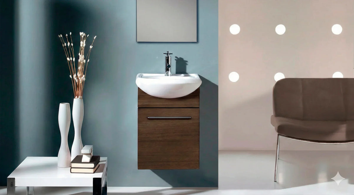 ESBAÑO MUEBLE BASIC ROBLE DAKAR C/LAVABO Y CONTRA 42X60X26 – Vitro Hogar