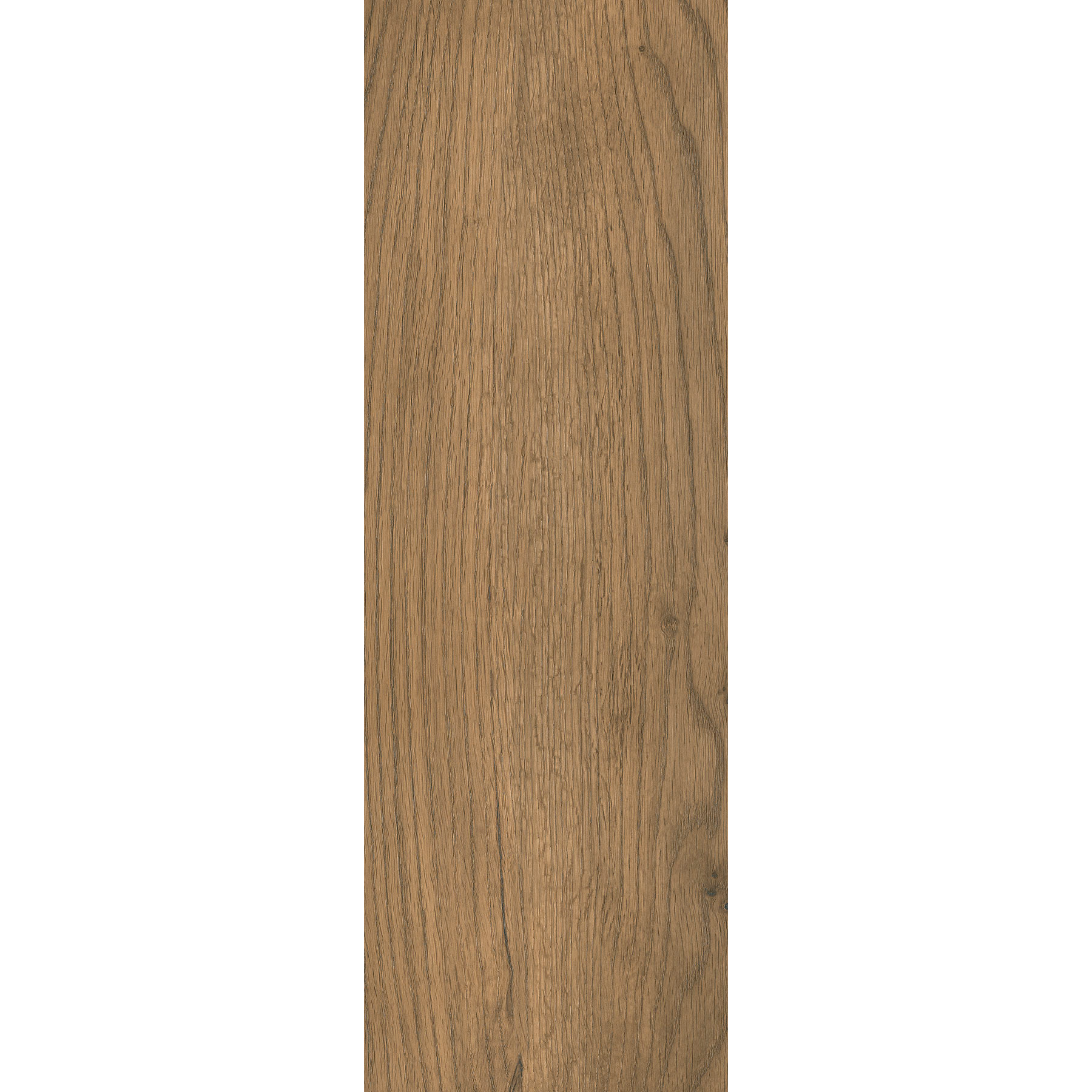 Piso cerámico imitación madera color nogal en formato rectangular, diseño natural.