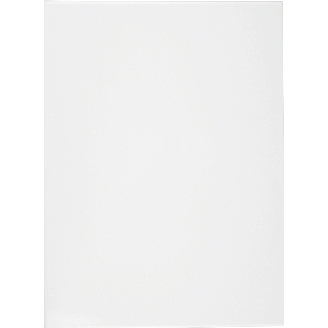 Azulejo blanco rectangular, acabado liso, ideal para baño o cocina, 35.7x50.2 cm