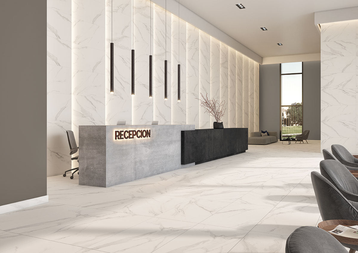 VITROMEX MARMARA BLANCO MT 61.2X122.6 2A CJA  1.50 M2 RECT