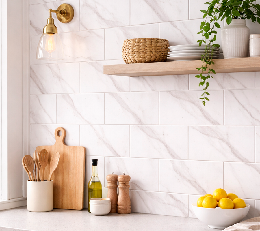 VITROMEX MARMOLIZA BLANCO 20.1X30.2 2A CJA 1.82 M2