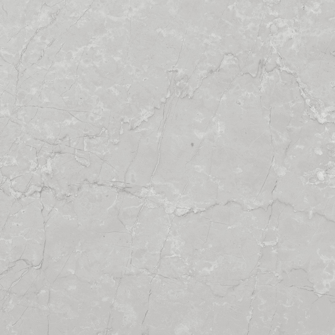 Piso cerámico gris imitación mármol de 45x45 cm con vetas sutiles, ideal para interiores.